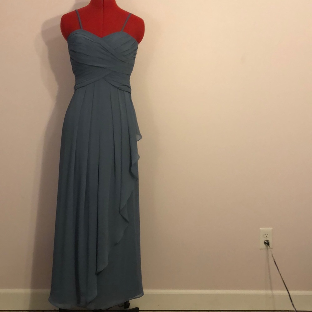 Soft Blue Bridesmaids Dress